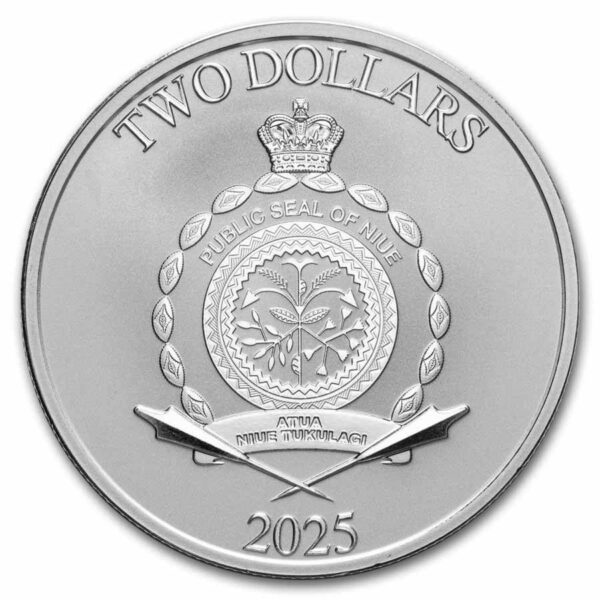 2025 Niue Star Wars Luke Skywalker 1 oz Silver BU Coin - Image 2