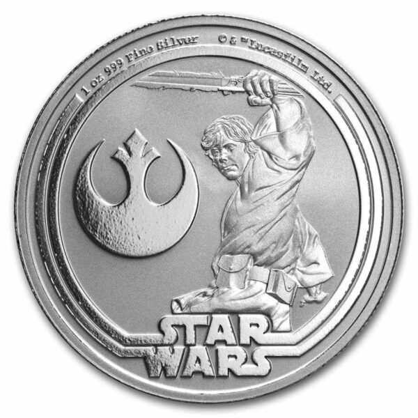 2025 Niue Star Wars Luke Skywalker 1 oz Silver BU Coin