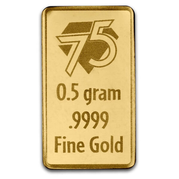 2025 Peanuts Snoopy 75th Ann. 1/2 Gram Gold BU Bar in Card - Image 4
