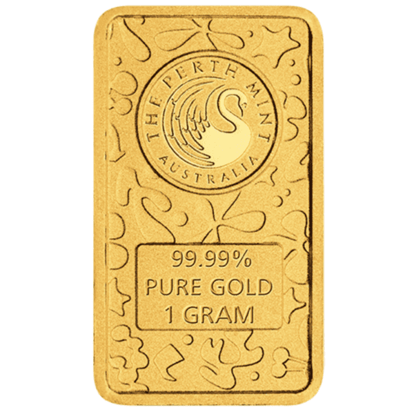Back of the 2025 Perth SpongeBob SquarePants 1 Gram Gold Bar in Card