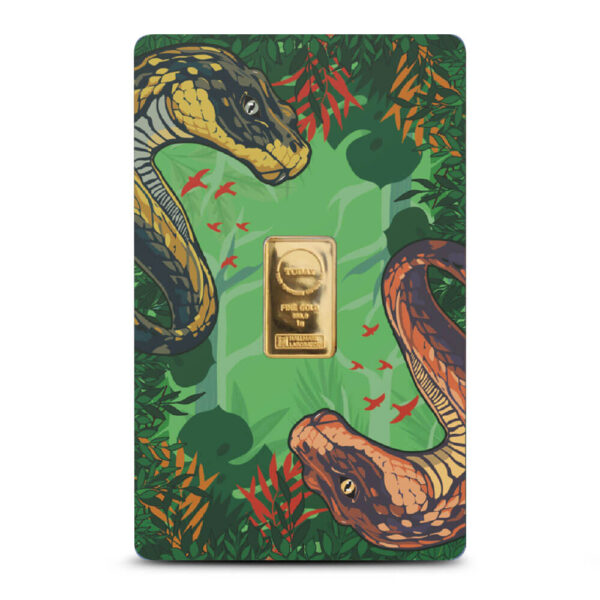 2025 South Korea Lunar Year of the Snake 1 Gram Gold Bar in Box