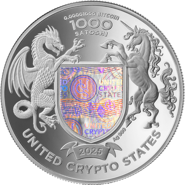 2025 United Crypto States Puma 1 oz Silver Proof Coin - Image 2