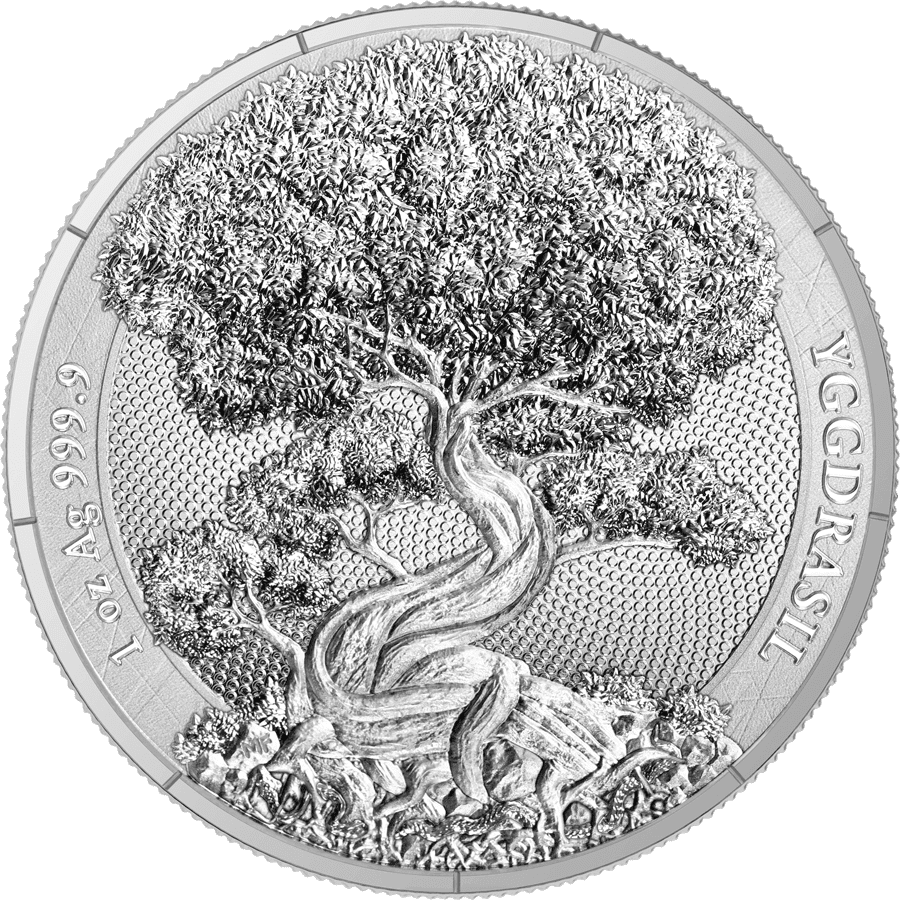 ΨΨG-nius 2024 Niue Czech Mint 30th Anniversary 5 oz Silver Antiqued Coin