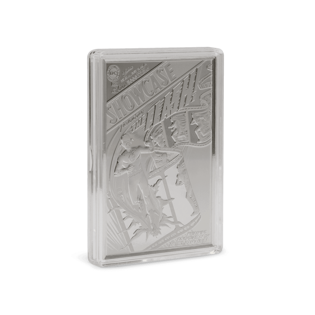 Shazam! The Great Movie Escape silver collectible coin in pristine condition, encased in a protective slab, celebrating the 1982 fantasy film, featuring a young hero and mythical creatures.