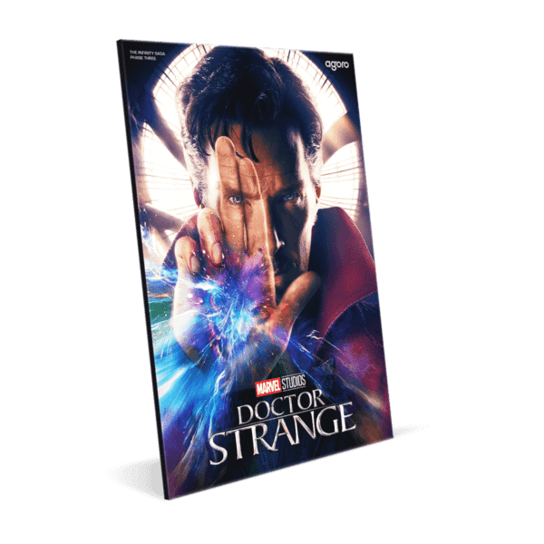 Doctor Strange collectible packaging featuring mystical artwork and branding from Marvel Infinity Saga Phase 3
