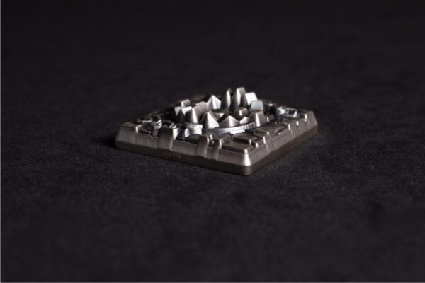 2025 South Korean Bear Trap 1 oz silver stacker featuring antiqued finish and intricate high relief bear trap design on dark background.