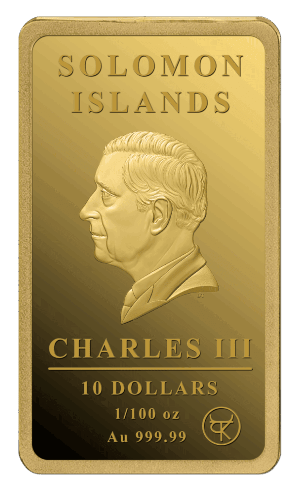 2026 Solomon Islands World's Purest Bullion II Buffalo 1/100 oz Gold Proof Bar - Image 2