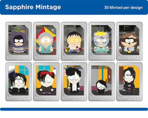 2025 Niue Agoro NickToons South Park Trading Coins Mystery Sealed Set - Image 9