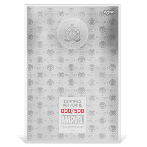 The reverse side of a silver foil with an all-over patterned design