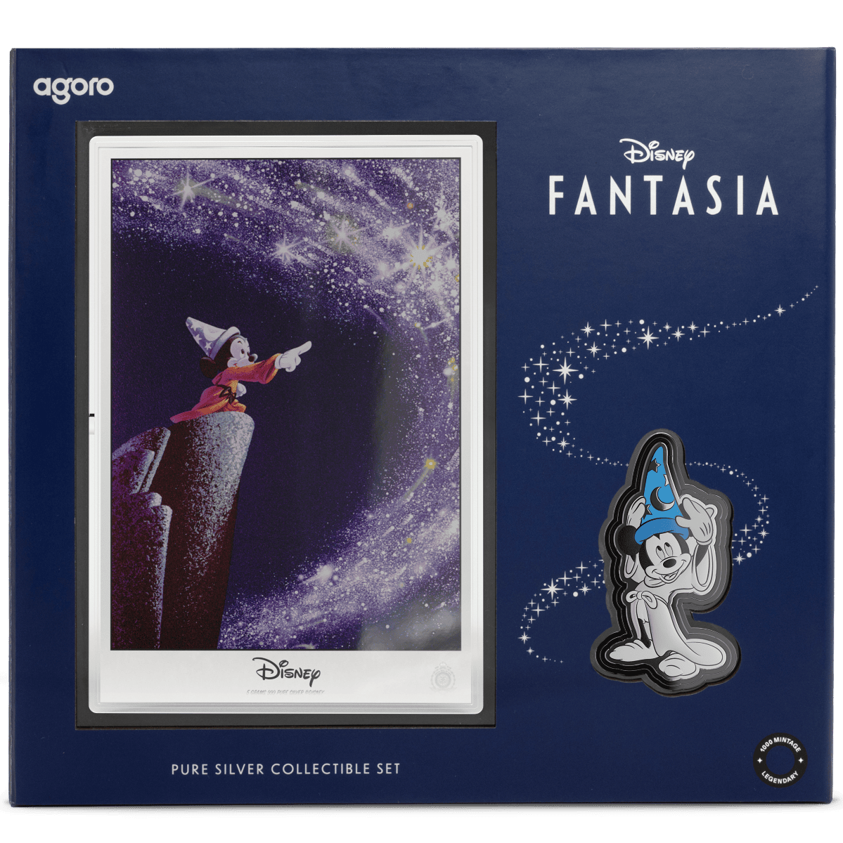 2025 Niue Disney Fantasia 5g Silver Foil and 1 oz Silver Coin