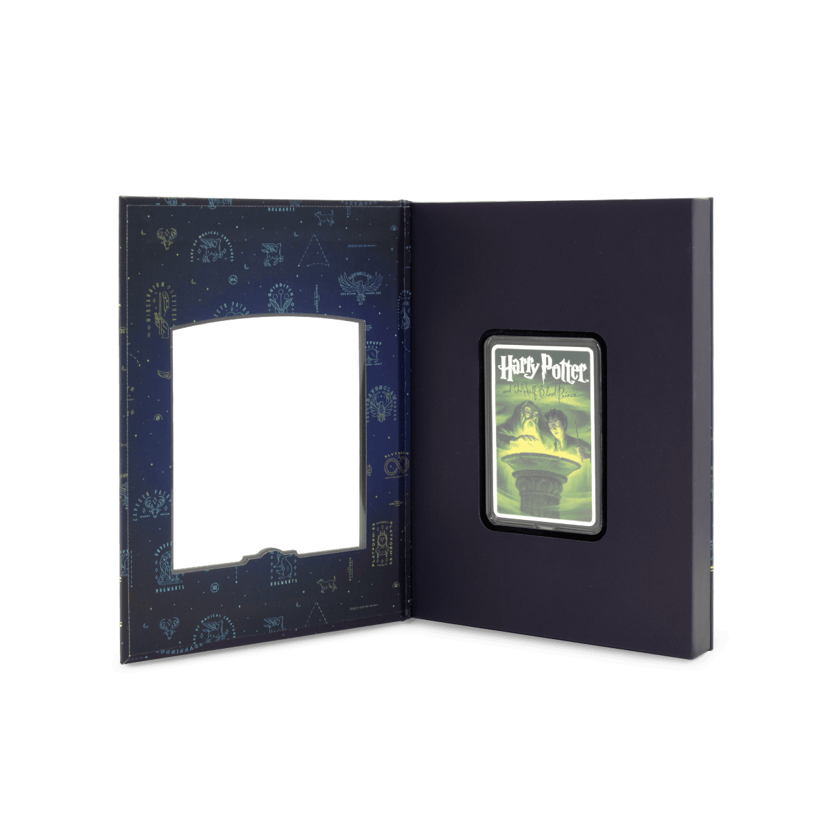 Harry Potter special edition collectible card inside branded display case.