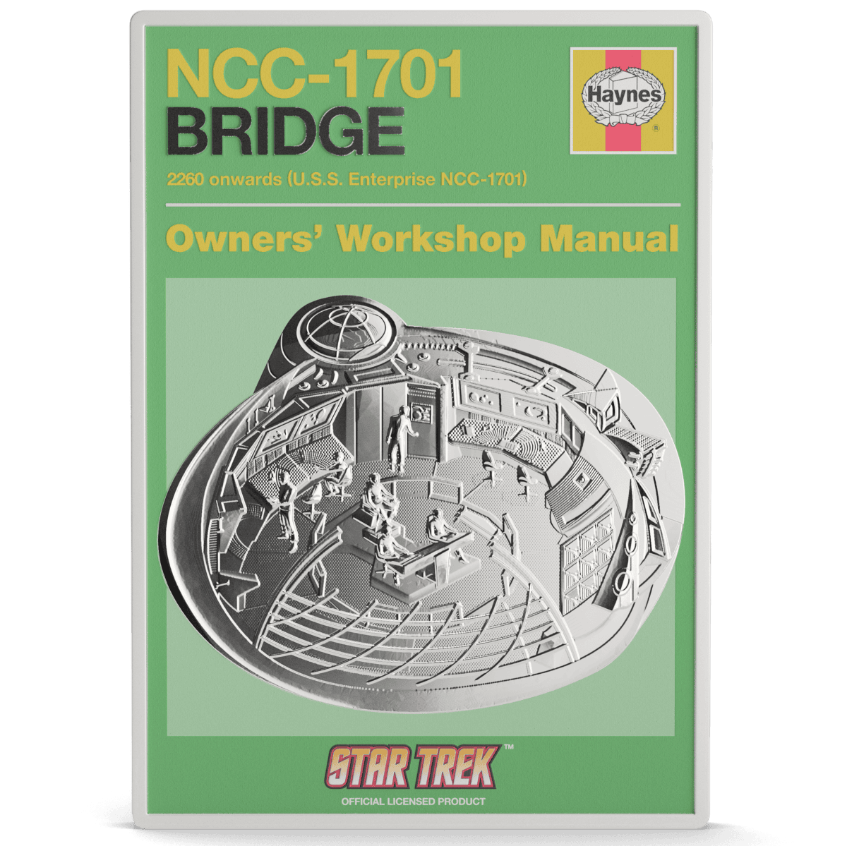 NCC-1701 Bridge collectible manual cover with detailed spaceship interior artwork.