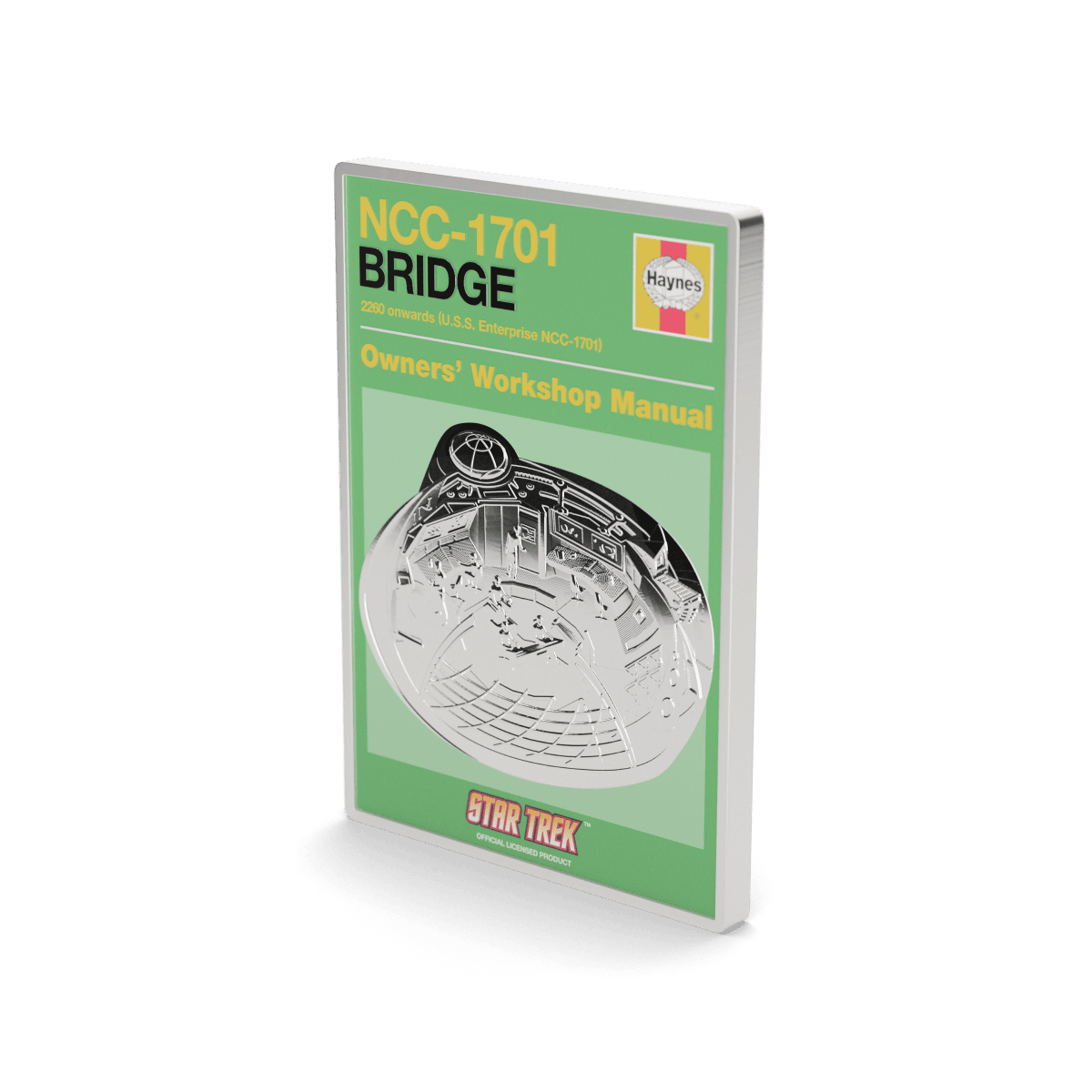 NCC-1701 Bridge Star Trek collectible coin manual 2023 USS Enterprise commemorative display piece.