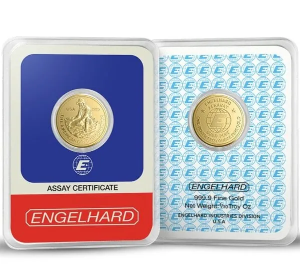 2025 United States Engelhard Prospector 1/10 oz Gold Proof Like Coin in/TEP - Image 5