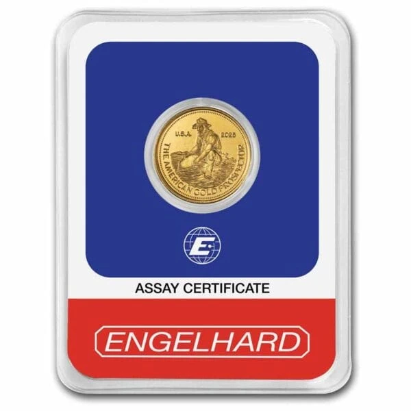2025 United States Engelhard Prospector 1/10 oz Gold Proof Like Coin in/TEP