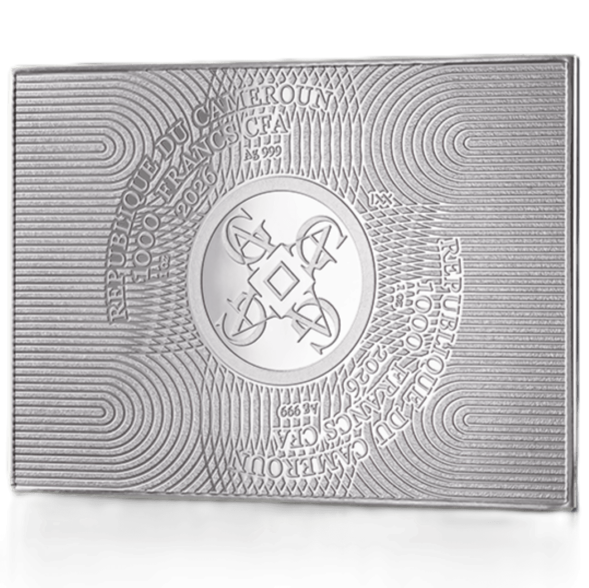 2026 Cameroon Art Gallery Claude Monet Water Lilies 1 oz Silver Digitally Printed Coin - Image 4