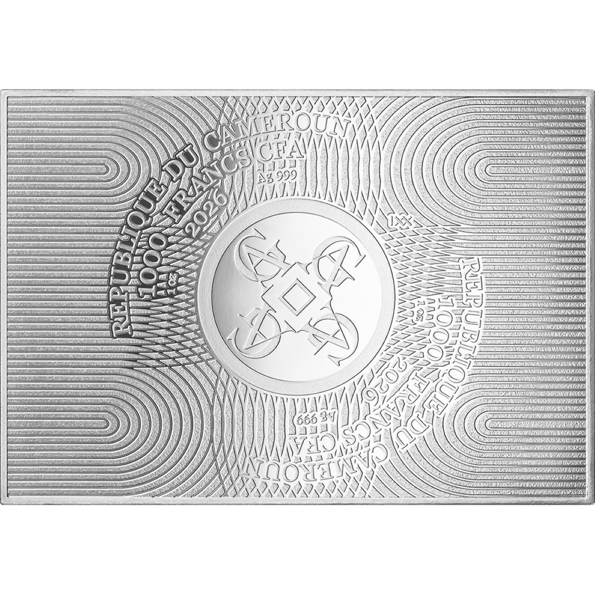 2026 Cameroon Art Gallery Claude Monet Water Lilies 1 oz Silver Digitally Printed Coin - Image 2