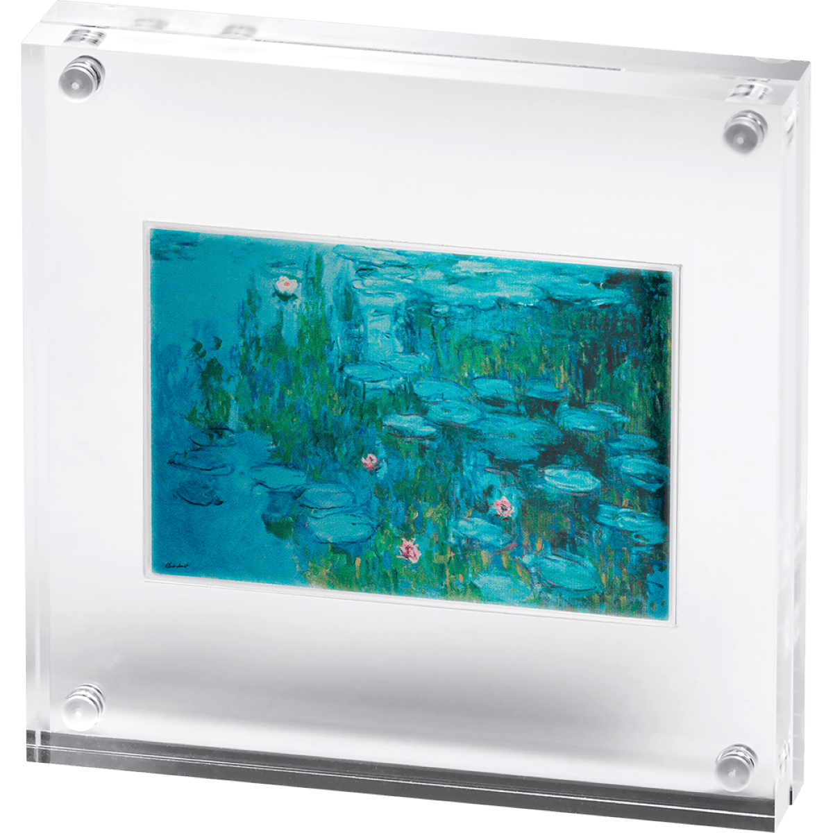 2026 Cameroon Art Gallery Claude Monet Water Lilies 1 oz Silver Digitally Printed Coin - Image 5