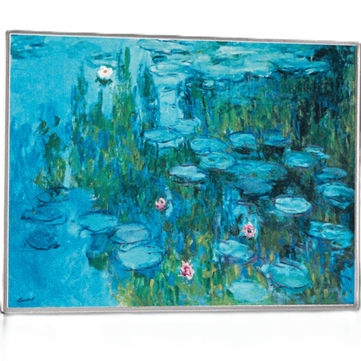 2026 Cameroon Art Gallery Claude Monet Water Lilies 1 oz Silver Digitally Printed Coin - Image 3