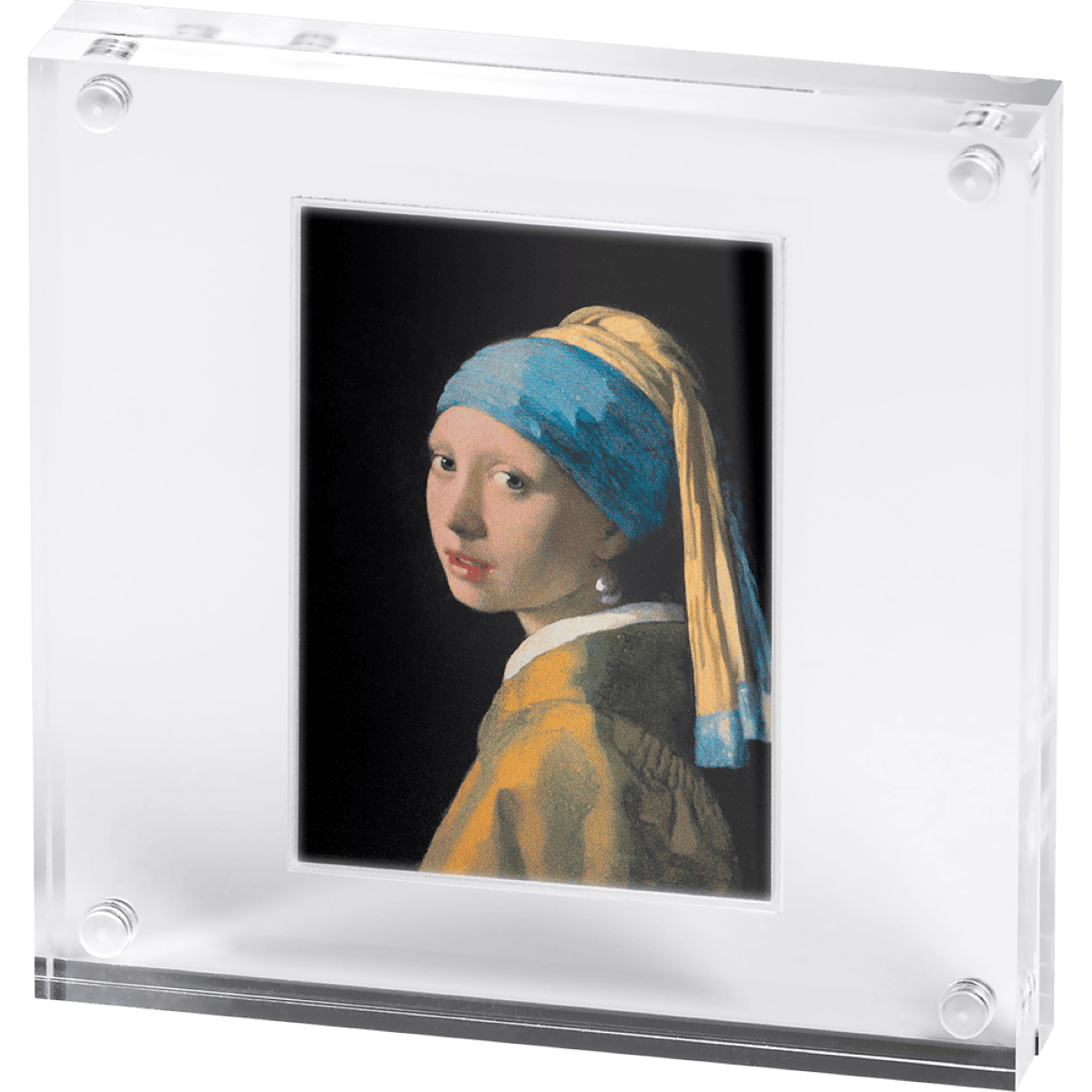 2026 Cameroon Art Gallery Johannes Vermeer Girl with a Pearl Earring 1 oz Silver Digitally Printed Coin - Image 5