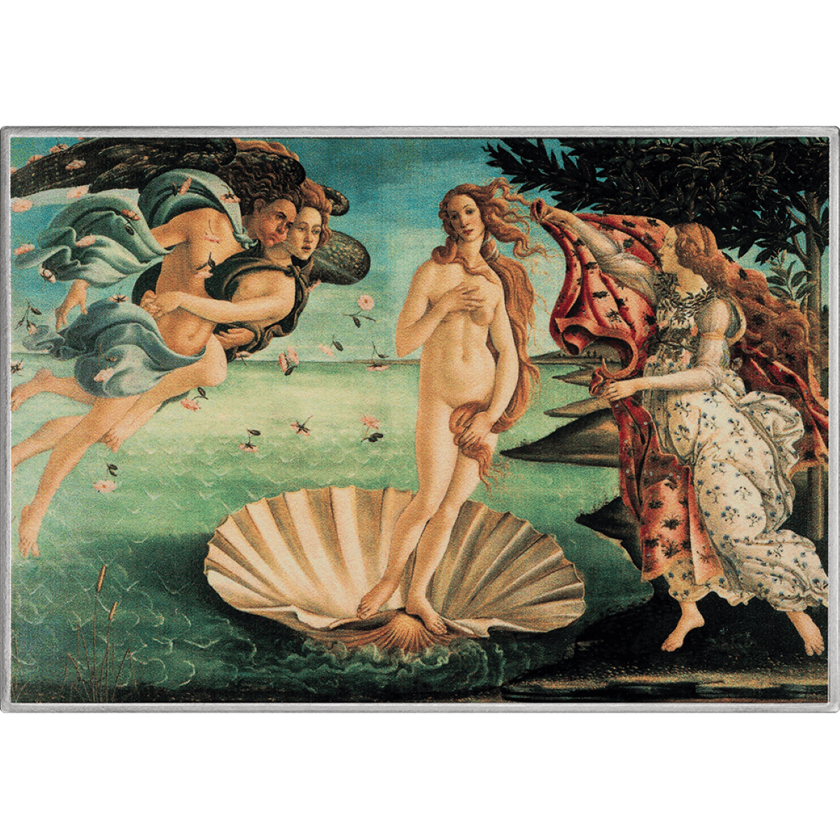 2026 Cameroon Art Gallery Sandro Botticelli The Birth of Venus 1 oz Silver Digitally Printed Coin
