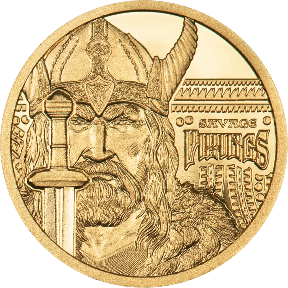 2026 Cook Islands Legends Savage Vikings 0.5 Gram Gold Proof Coin