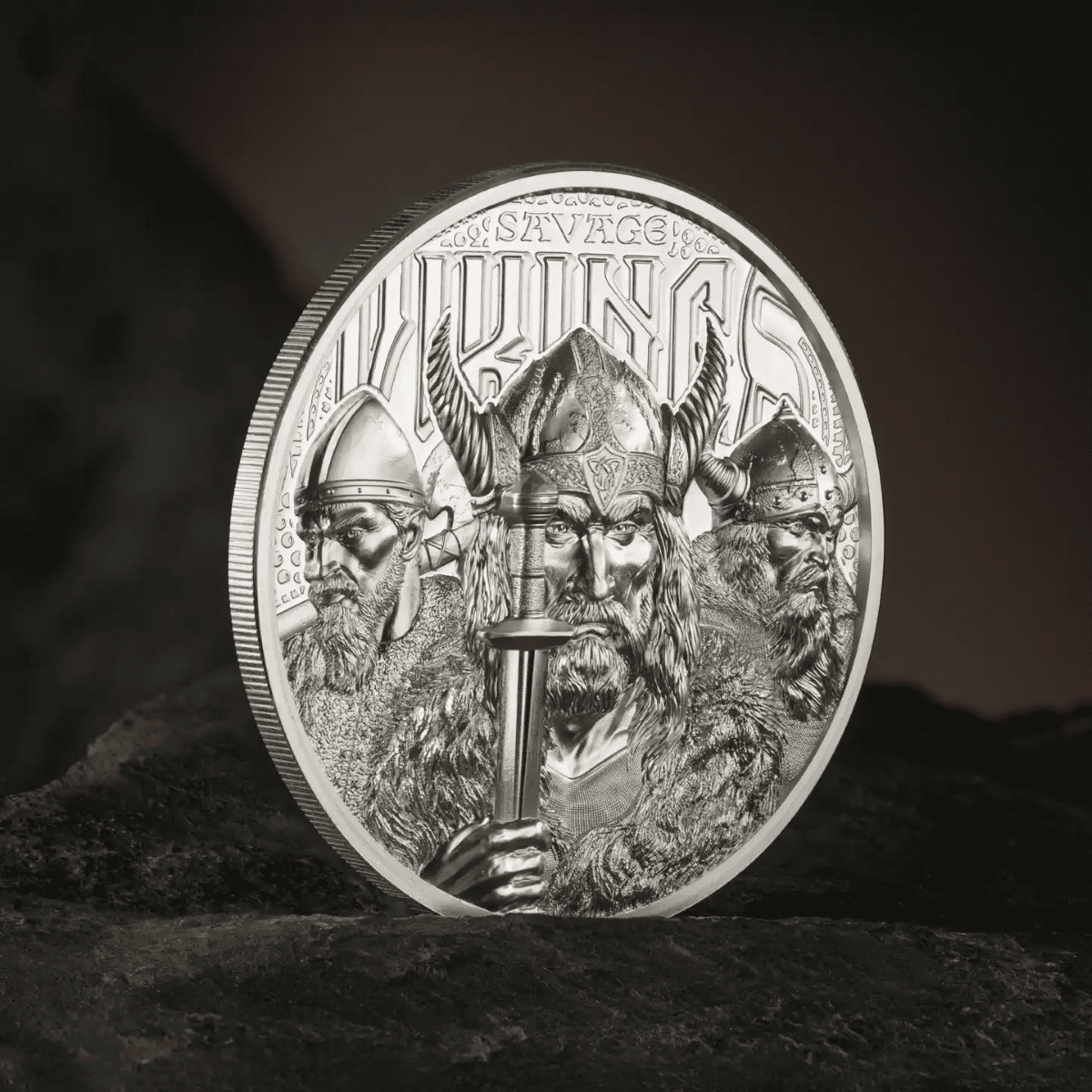 2026 Cook Islands Legends Savage Vikings 1 oz Silver Proof Coin