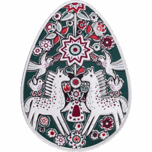 Zoretsvit Ukrainian Pysanka 1 oz Silver Coin