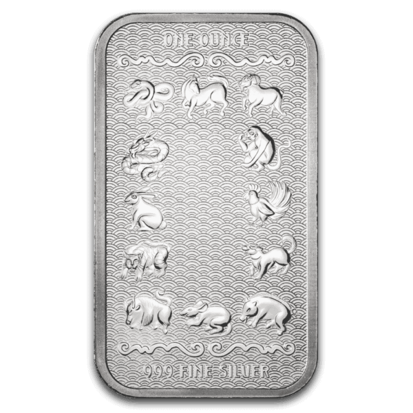 2026 PAMP Lunar Series 2 Year of the Horse 1 oz Silver Proof-Like Bar - Image 2