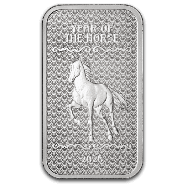 2026 PAMP Lunar Series 2 Year of the Horse 1 oz Silver Proof-Like Bar