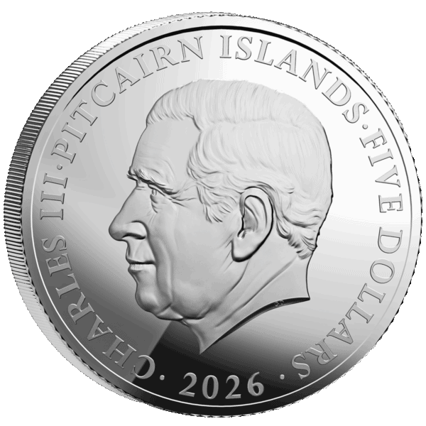 2026 Pitcairn Islands Lunar Year of The Horse 1 oz Silver Iridescent Proof Coin - Image 2