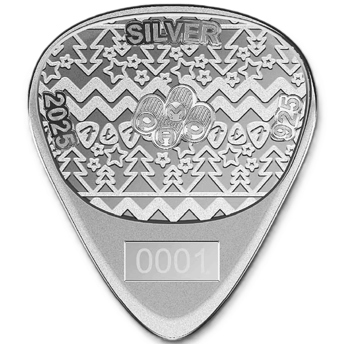 PAMP Fender Holiday 351 Heavy Guitar Pick 10 Gram Silver Coin