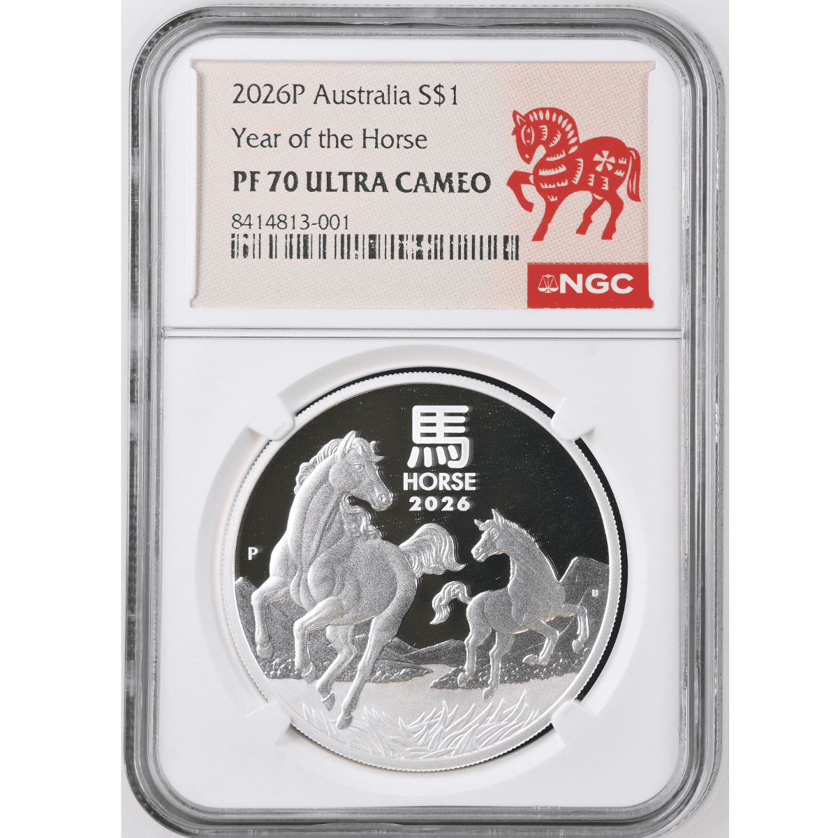 2026 Australia Lunar Year of the Horse 1 oz Silver Coin NGC PF 70 UCAM