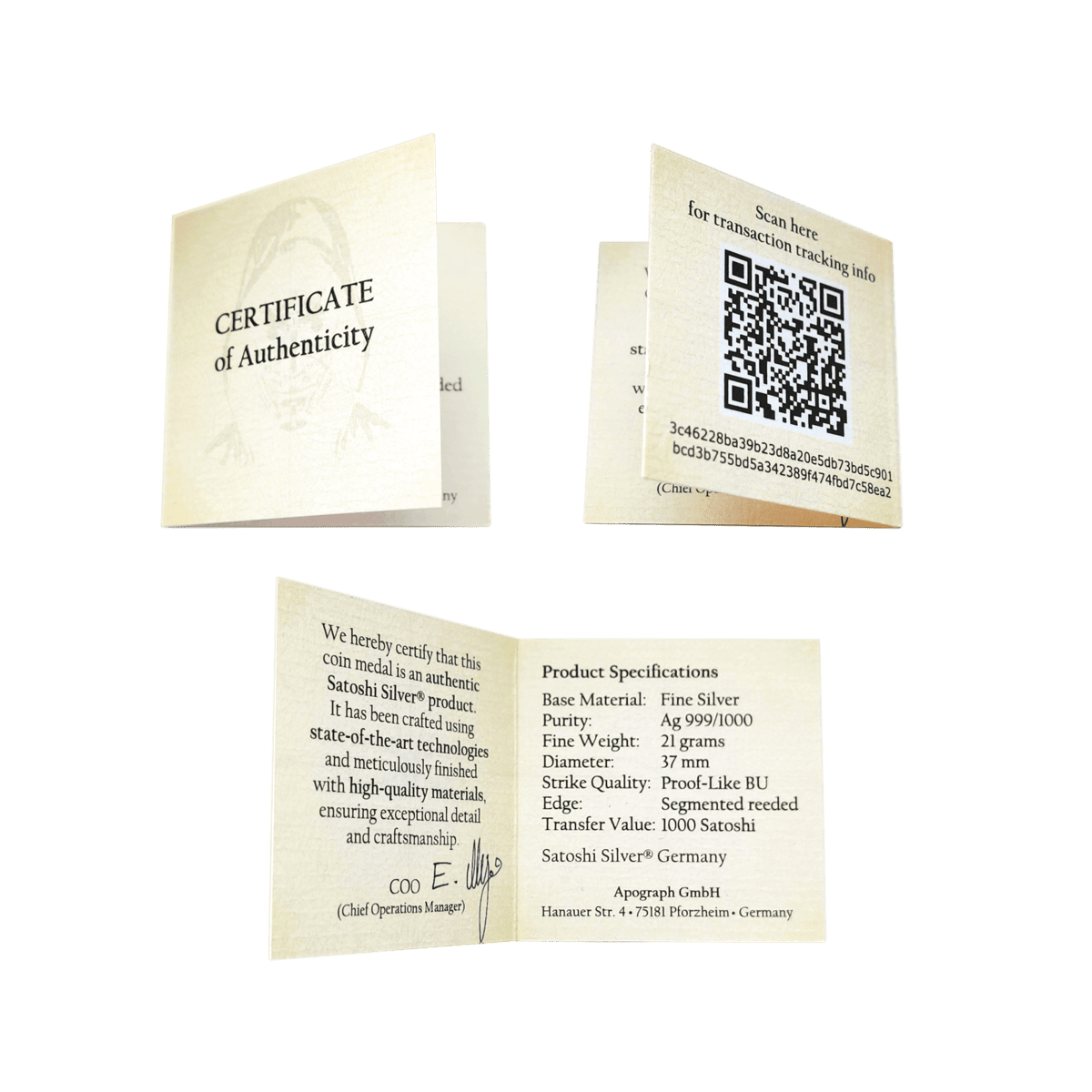 Satoshi Project Bitcoin Christmas 21 Gram Silver Colorized Coin