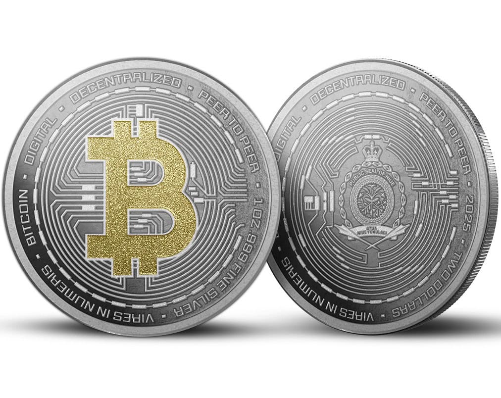2025 Niue Bitcoin 1 oz Silver Colorized Bullion Coin