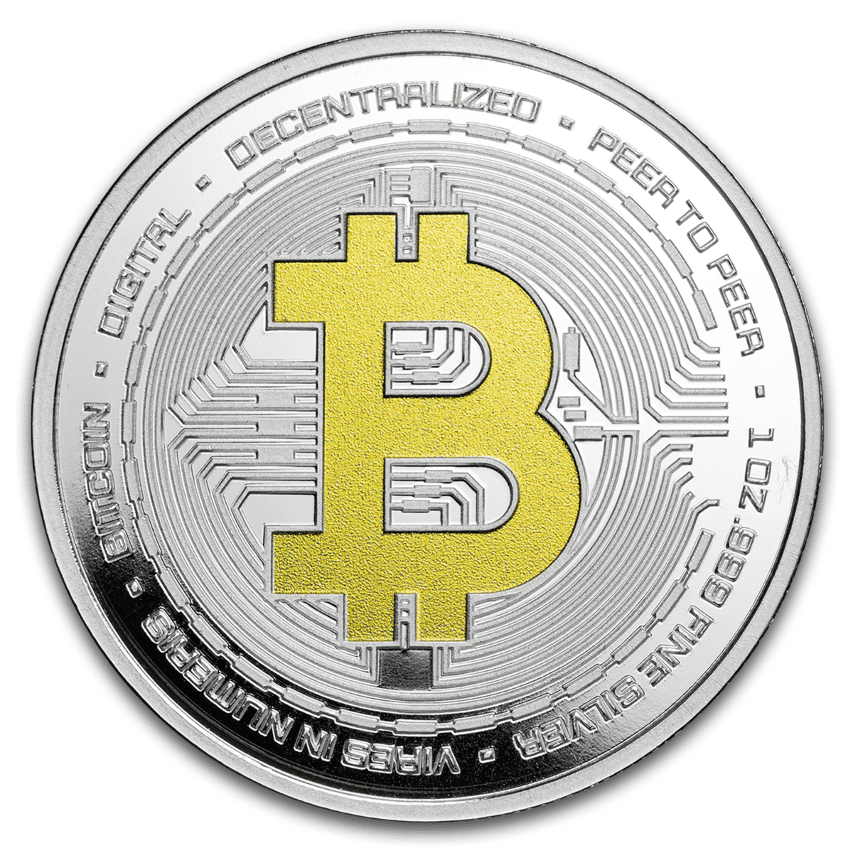 2025 Niue Bitcoin 1 oz Silver Colorized Bullion Coin