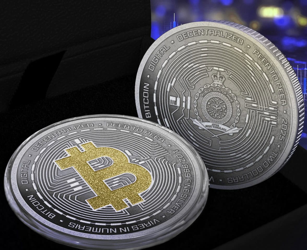 2025 Niue Bitcoin 1 oz Silver Colorized Bullion Coin