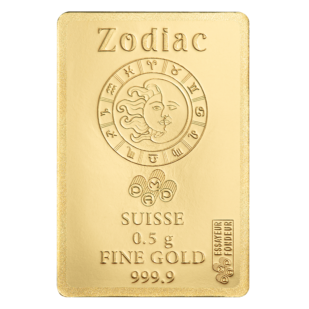 2026 PAMP Suisse Zodiacs Cancer 1/2 Gram Gold Bar in Card