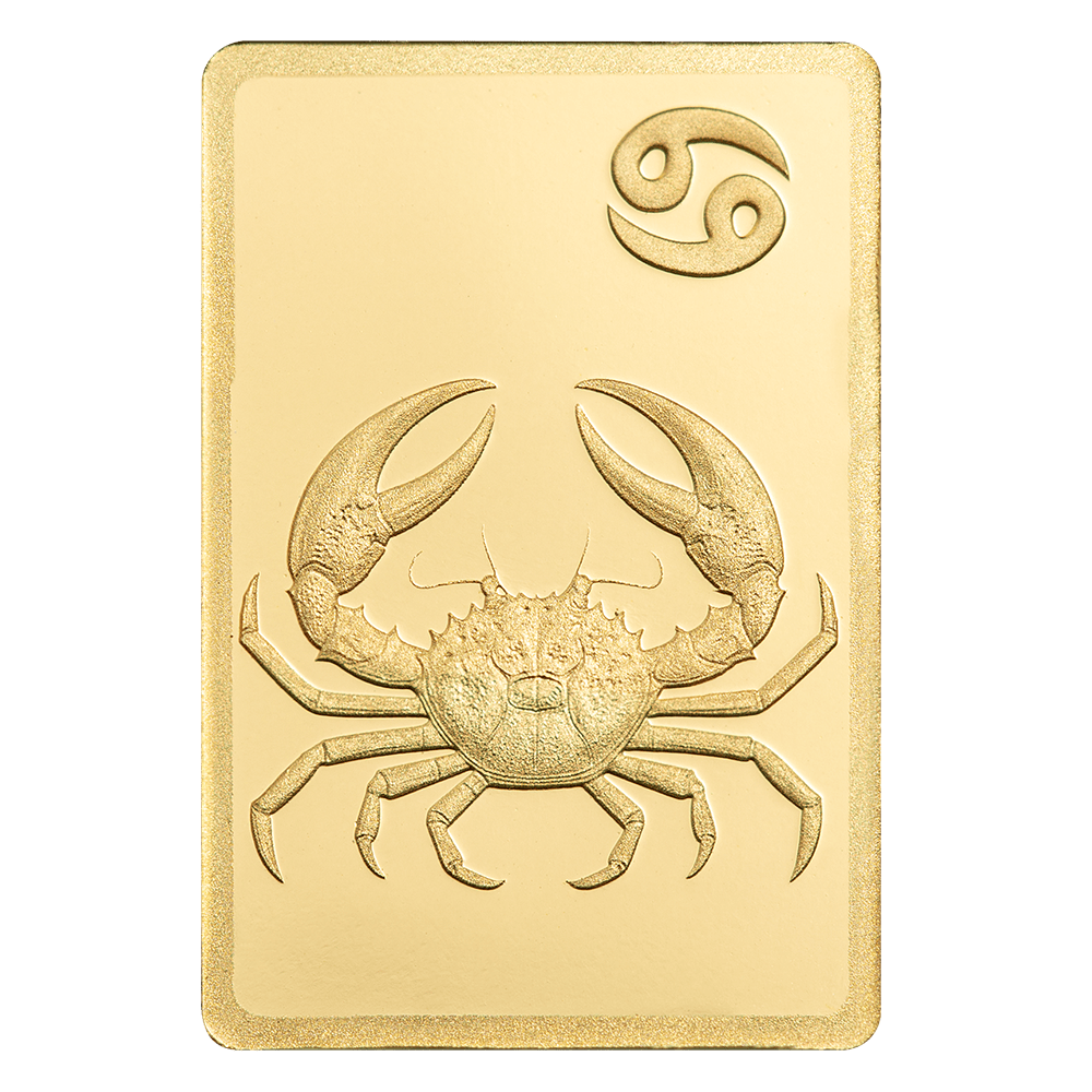 2026 PAMP Suisse Zodiacs Cancer 1/2 Gram Gold Bar in Card