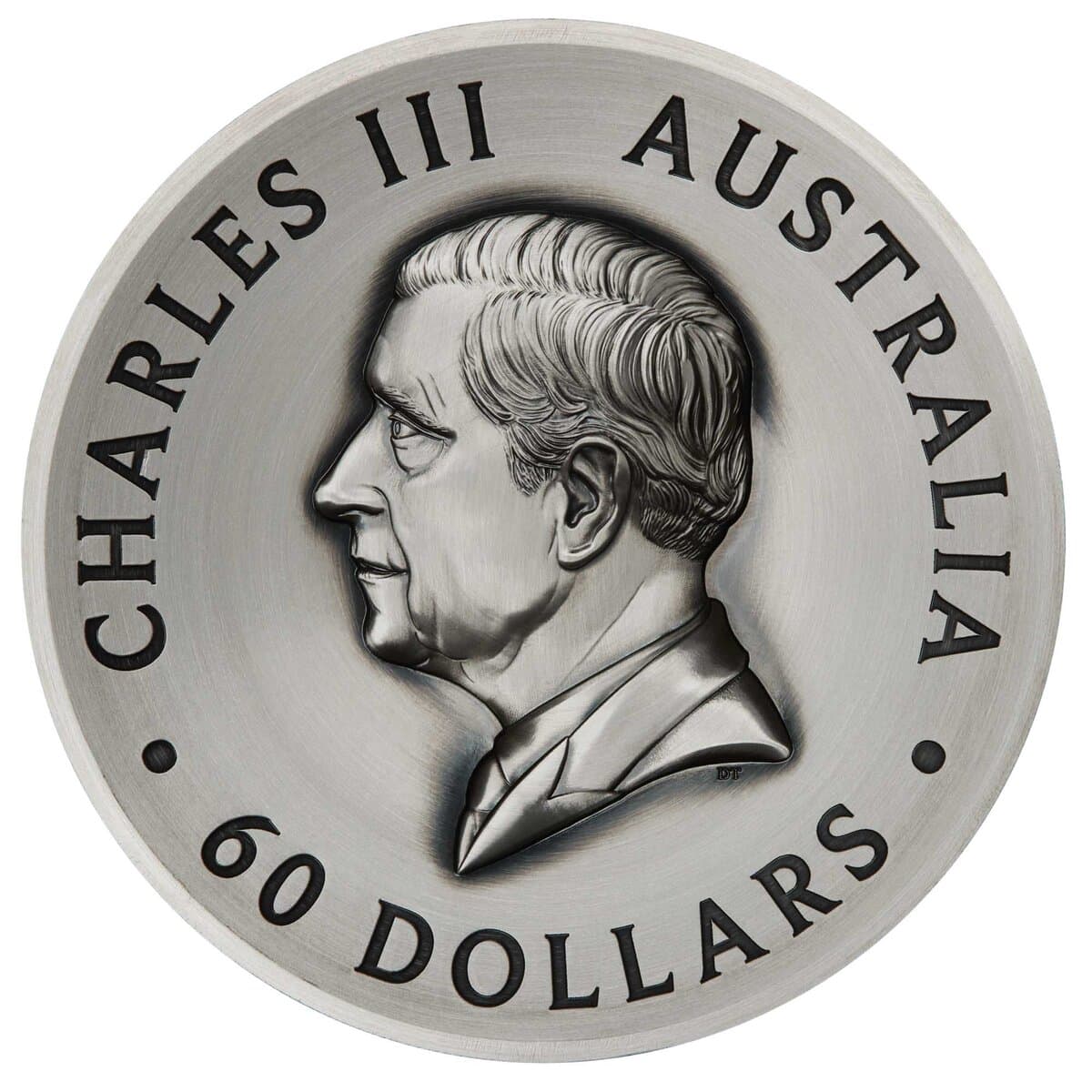 Intriguing 2025 Australia Butterfly 2 Kilo Silver Antiqued High Relief Coin, minted in 2025, showcasing a detailed.