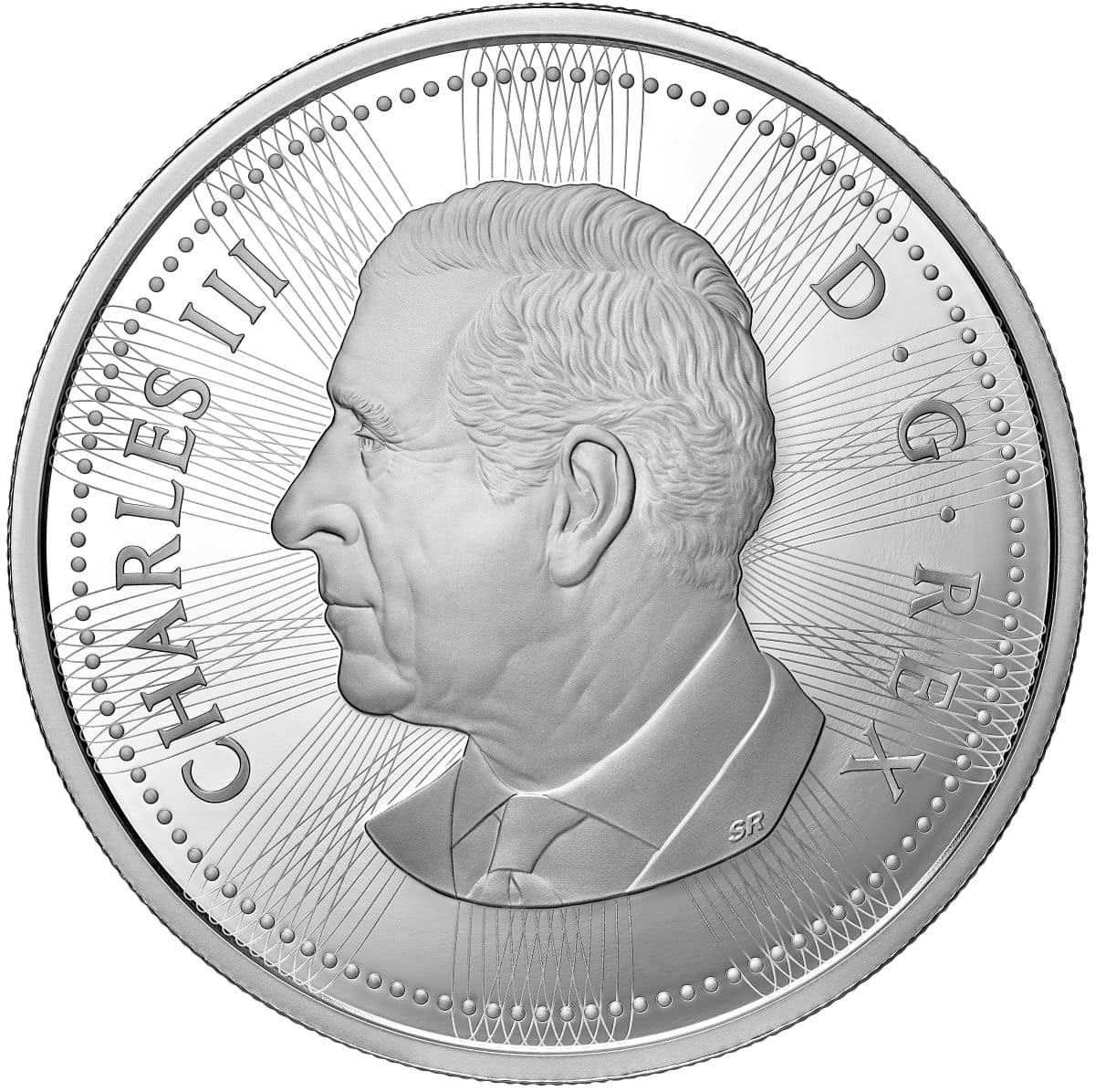 2026 10-cent silver coin, side view, minted in 2026 by the Royal Canadian Mint, weighs 1 oz, featuring Blue Nose th.