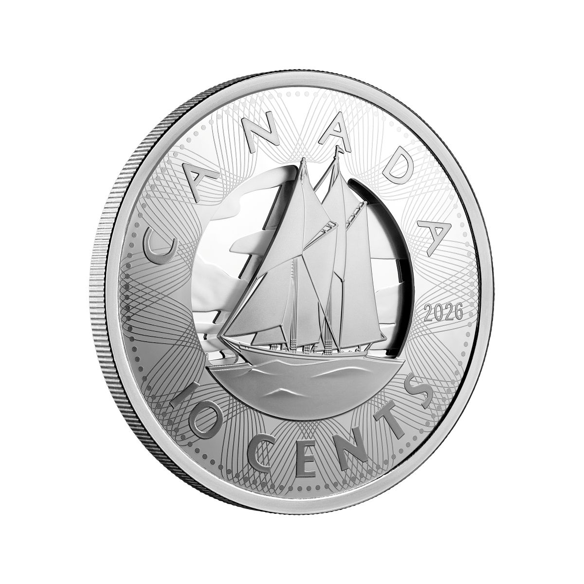 2026 Canada Multilayered Bluenose 3.5 oz Silver Proof Coin - Image 3