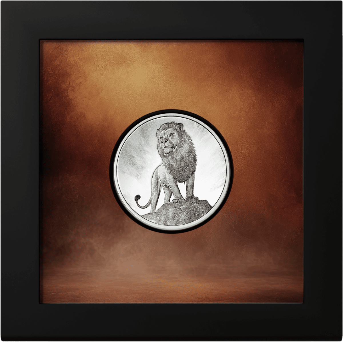 2026 Cook Islands Pride 1 oz Silver Colorized Proof Coin, minted in 2026, from GR Reserve, featuring a lion, angled.