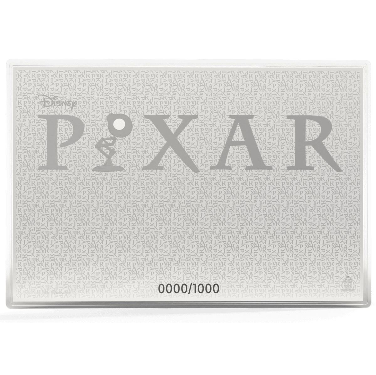 Shaped from Niue 2026 Disney Pixar 40th Anniversary 1 oz Silver Colorized Proof Foil, featuring a dynamic angle sho.