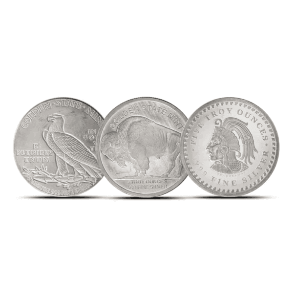 Thanksgiving Silver Rounds 5 oz Generic Silver Rounds - Secondary Market,Design Our Choice
