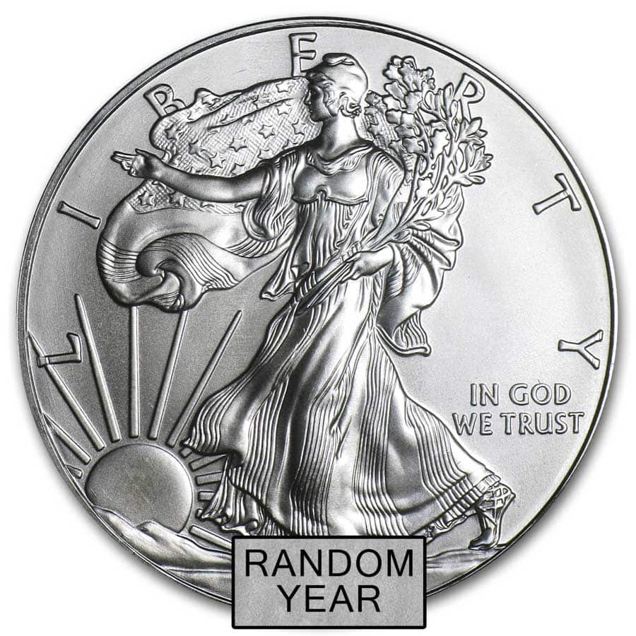 American Eagle 1 oz Silver BU Coin (Random Year, Secondary Market)