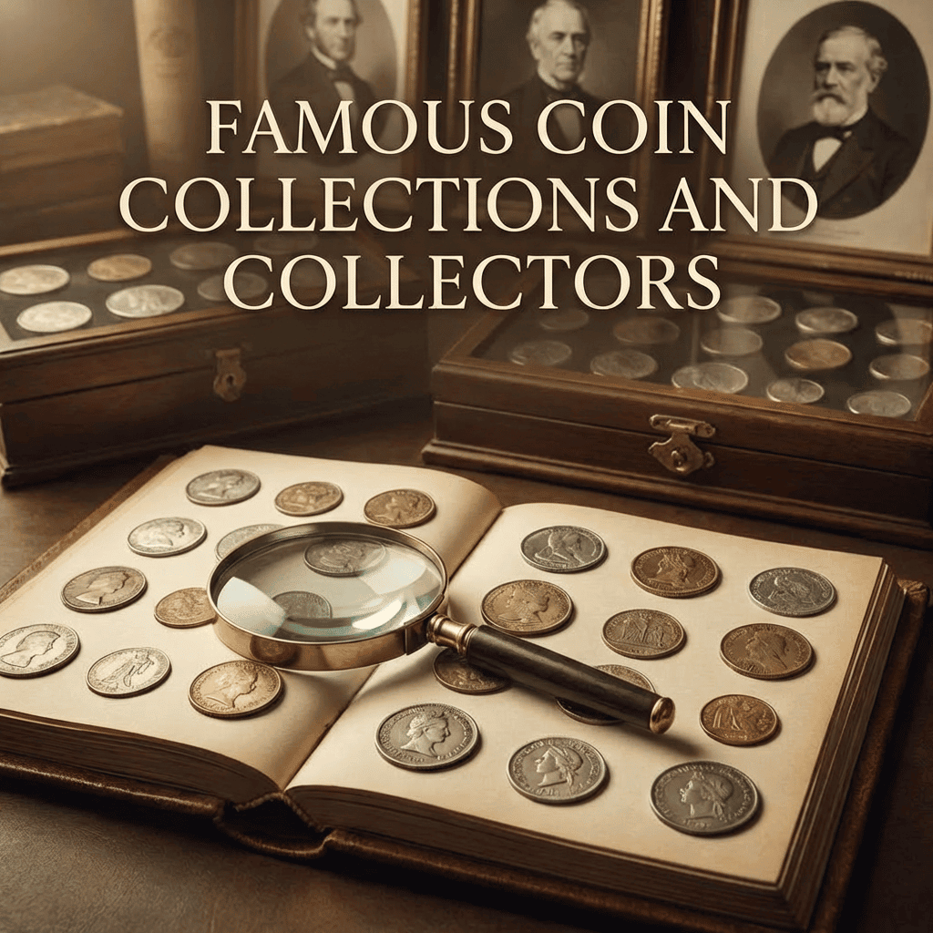 View of vintage coins from different angles, 1950s, U.S. Mint, 10g, part of famous coin collections.