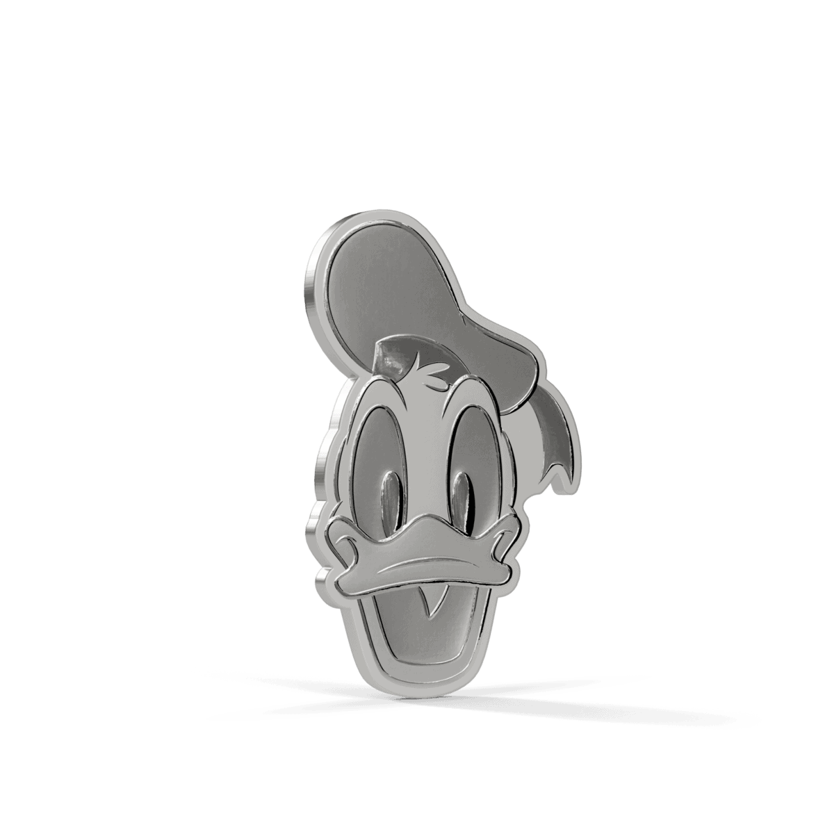 Agoro Niue Disney Mickey and Friends Donald Duck silver coin, 2026, minted, 0.5 oz, iconic expression, front angle,.