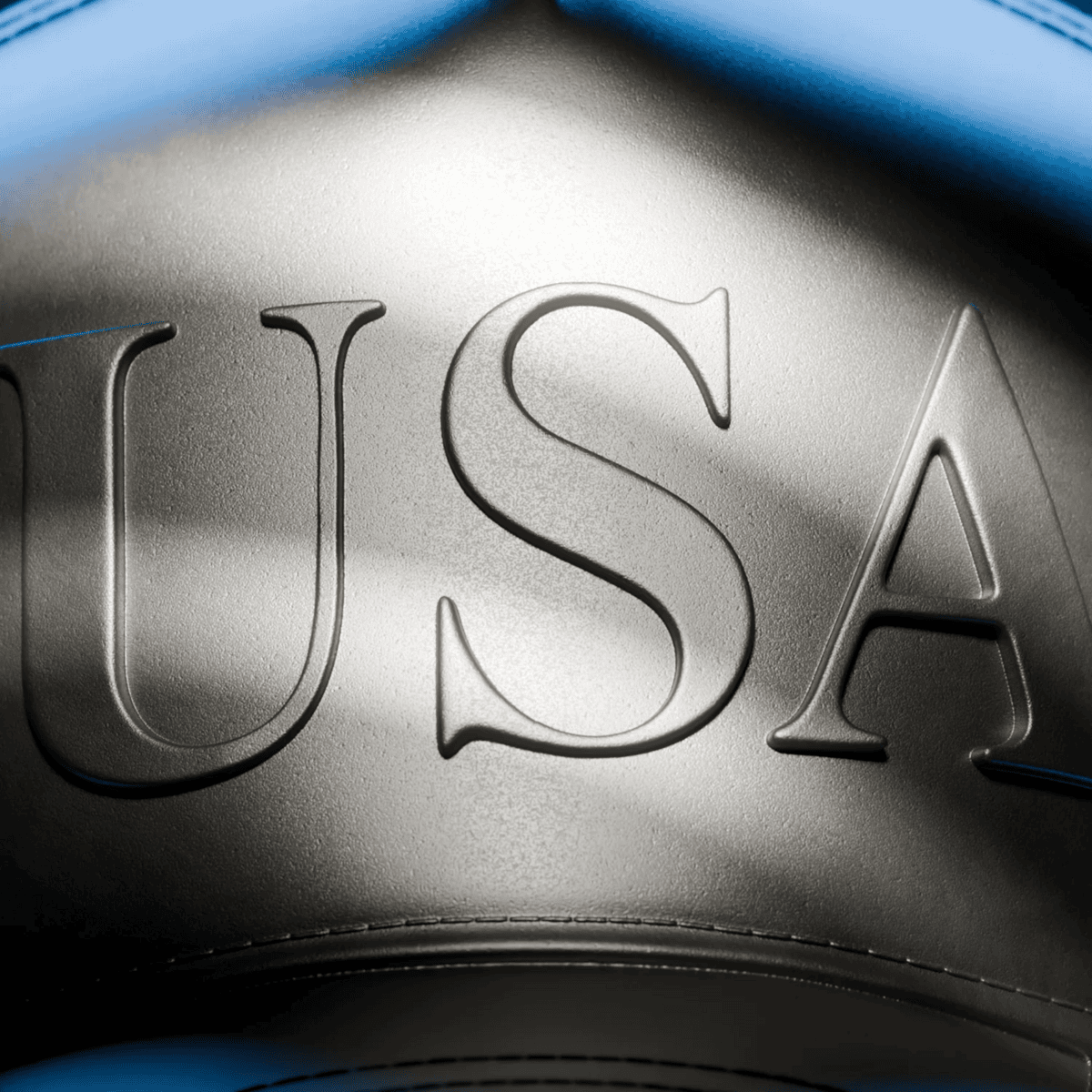Brushed silver surface of 2026 America’s 250th Anniversary USA Hat 1 oz Silver Antiqued 3D Sculpture, minted in 202.