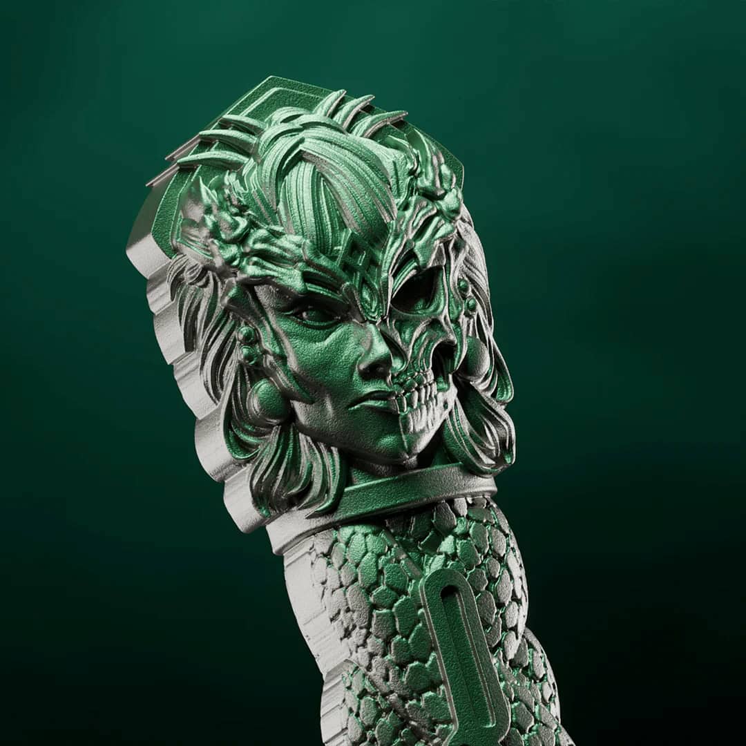 Intriguing 2026 Laevateinn Norse weapon silver collectible featuring Loki’s sword, 1 oz weight, minted by GR Reserv.